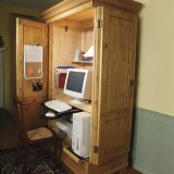 Convert An Armoire Into A Computer Desk