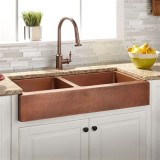 Hammered Copper Farm Sink