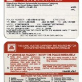 State Farm Insurance Card Abbreviations