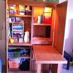 Convert An Armoire Into A Computer Desk