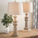 Distressed Farmhouse Table Lamps