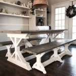 Farm Table With Benches