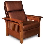 Wooden Arm Recliner Chair